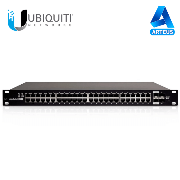 UBIQUITI ES-48-500W, Switch edgemax administrable de 48 puertos gigabit con poe+/poe pasivo 24v + 2 puertos sfp + 2 puertos sfp+, 500 w - ARTEUS