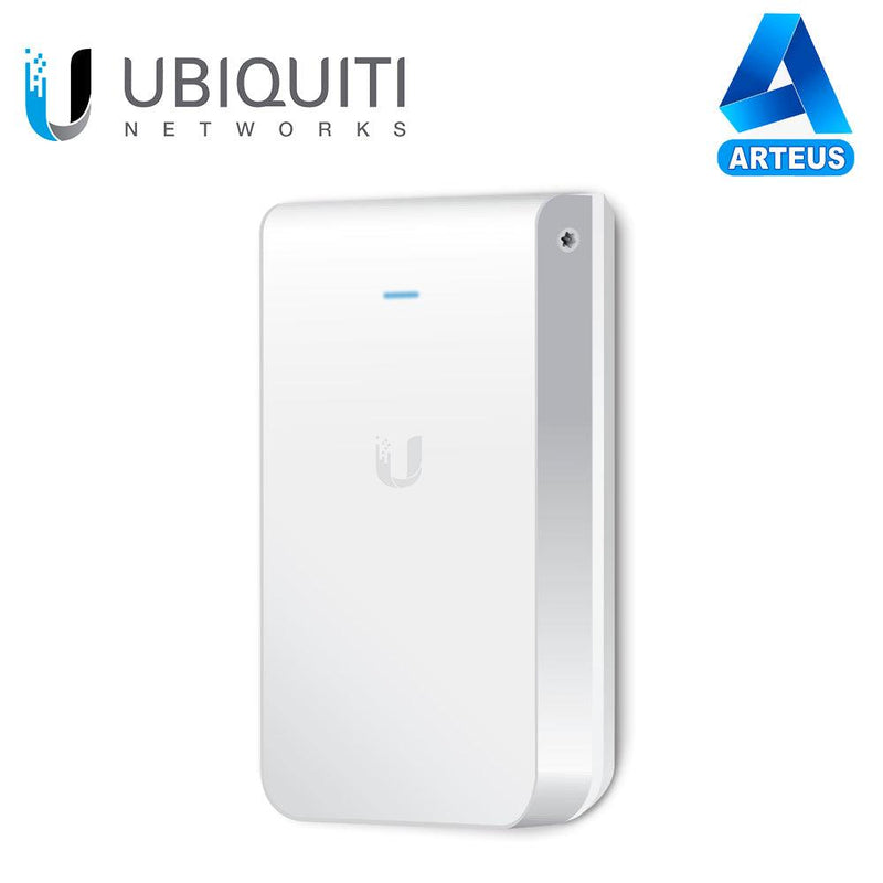 UBIQUITI UAP-IW-HD, Punto de acceso de pared hd mu-mimo 4x4 wave 2 con 5 puertos (1 poe entrada 802.3af/at poe+, 1 poe salida 48v y 3 ethernet passthrough) antena beamforming, ideal para hoteles - ARTEUS