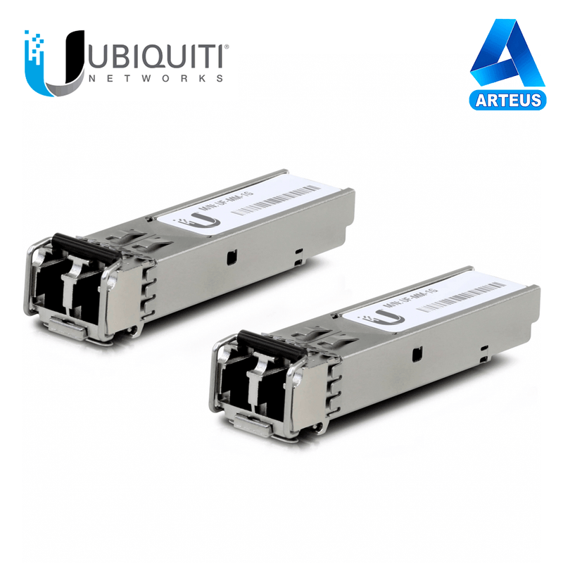 UBIQUITI UF-MM-1G, Módulo tranceiver sfp multimodo fiber 1g, 2-pack - ARTEUS