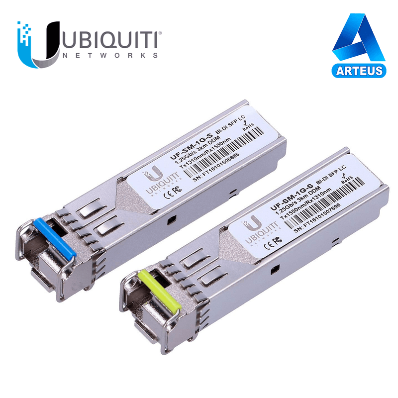 UBIQUITI UF-SM-1G-S, Sfp modulo- monomodo 1g, bidi- 1 par - ARTEUS