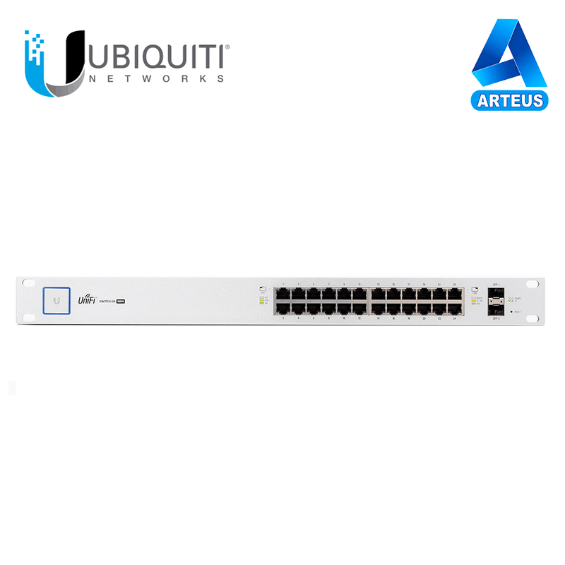 UBIQUITI US-24, Unifi switch 24 puertos gigabit capacidad de switching 36gbp - ARTEUS