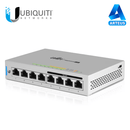 UBIQUITI US-8-60W, Switch unifi administrable capa 2 de 8 puertos gigabit (4 puertos gigabit poe 802.3af y 4 puertos gigabit ethernet) 60w - ARTEUS