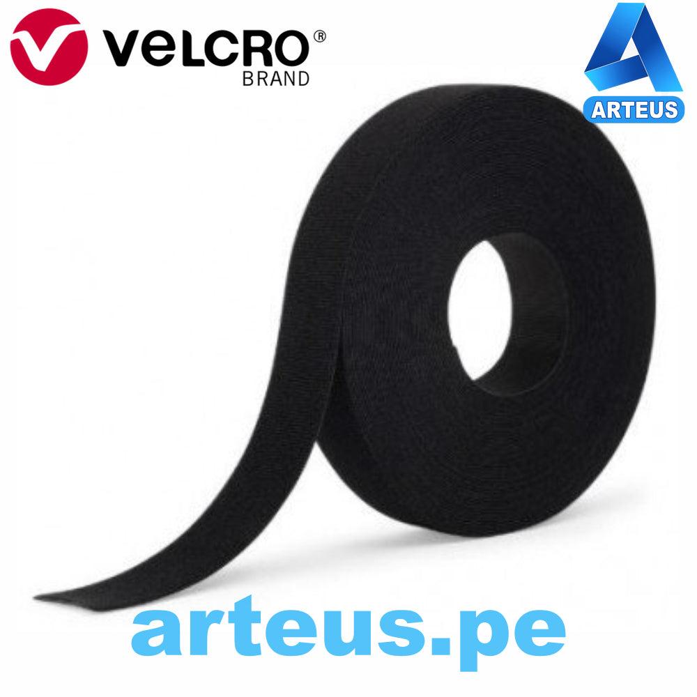 VELCRO 30987 - CINTA ADHESIVA 3/4" NEGRO FR RETARDANTE A LA LLAMA ROLLO 22.86MT - ARTEUS