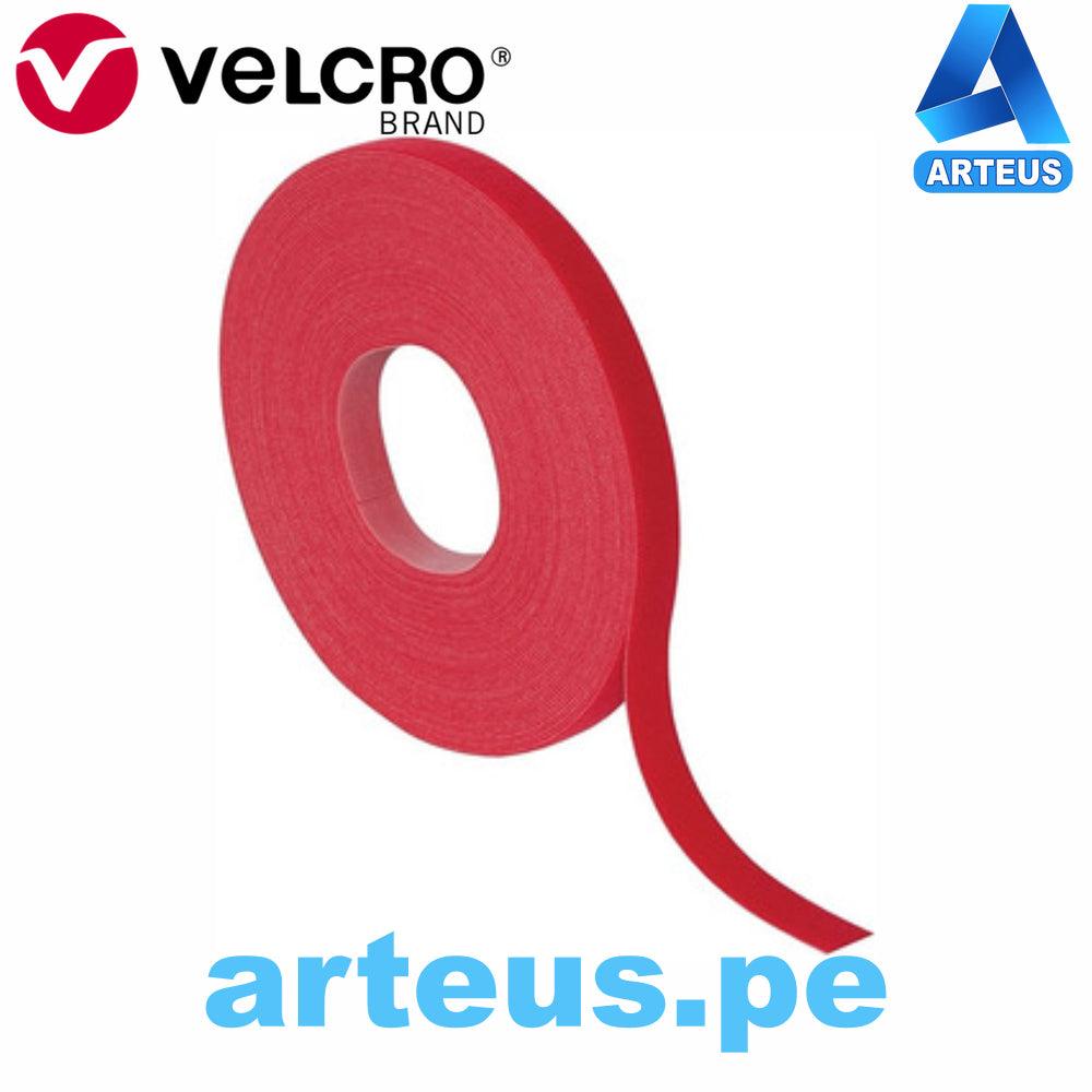 VELCRO 31062 - CINTA ADHESIVO 3/4" ROJO ROLLO 22.86M - ARTEUS