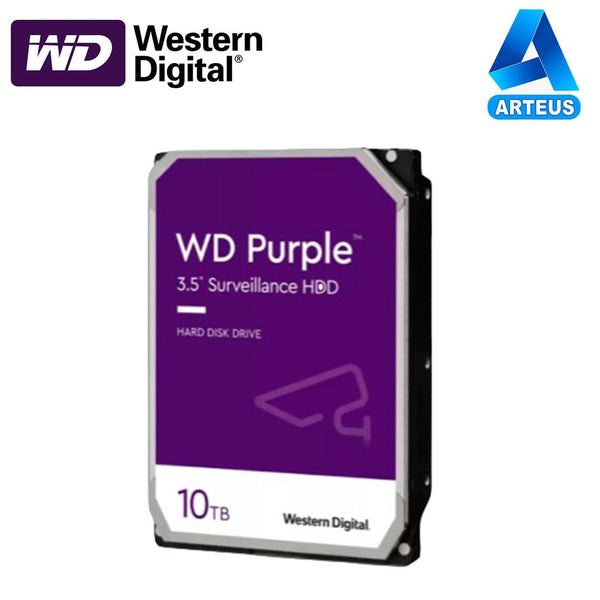 Western Digital WD101PURP - Disco duro para videovigilancia de 10TB WD Purple. - ARTEUS
