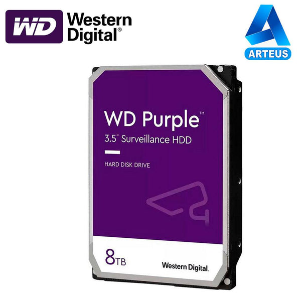 Western Digital WD84PURZ - Disco duro para videovigilancia de 8TB WD Purple. - ARTEUS