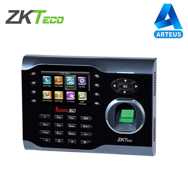 ZKTECO ICLOCK 360, Terminal de control de tiempo y asistencia por huella - ARTEUS