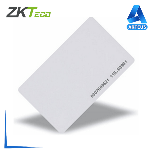 ZKTECO ID CARD(THIN), Tarjeta de proximidad delgada rfid 125khz para equipos de control de acceso y asistencia - ARTEUS