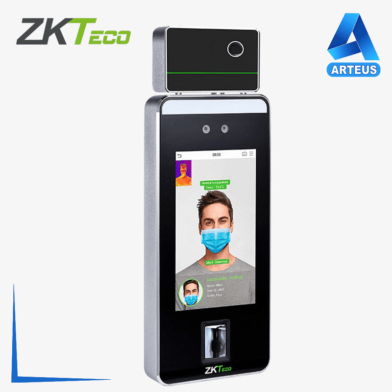 ZKTECO SPEEDFACE-V5L-TI, Control de acceso y detección de temperatura y uso de mascarilla - ARTEUS