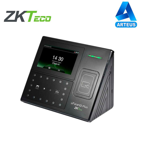 ZKTECO UFACE402 PLUS, Control de asistencia ip y acceso básico mediante detección facial, huella, tarjeta id y palma | 3mil usuarios - ARTEUS