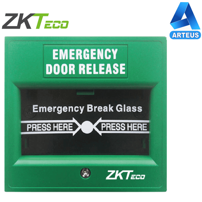 ZKTECO ZKABK902A-G - BOTON DE EMERGENCIA PARA LIBERAR DOS PUERTA - ARTEUS