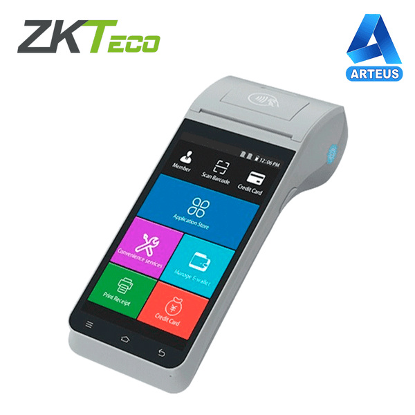 ZKTECO ZKH300, Terminal todo en uno para punto de venta portátil android 9.0 | lcd 5.5" | 4g/bt/wifi - ARTEUS